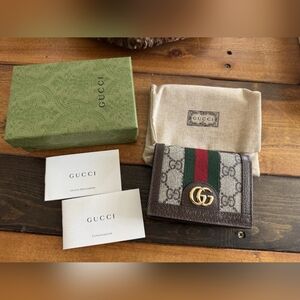 Gucci Ophidia GG Card Case Wallet
